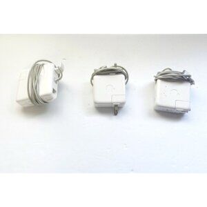 Set Of 3 Apple MagSafe 2 Power Adapters 45W & 85W For MacBook Air Laptops